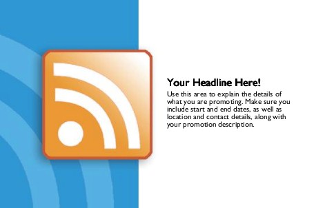 RSS Feed Full Colour Oversized Postcards