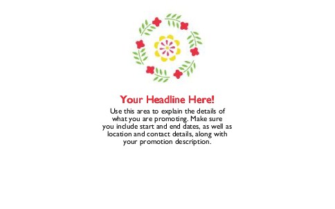 Artsy Wreath Full Colour Oversized Postcards