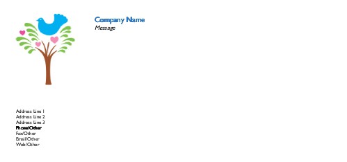 Country Bird Full Colour Compliment Slips