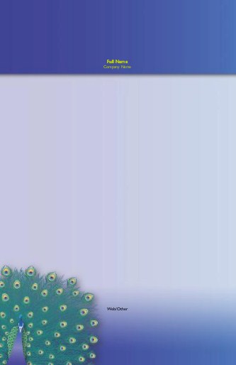 Peacock Glory Large Note Pads