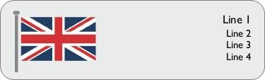 Union Jack Return Address Labels