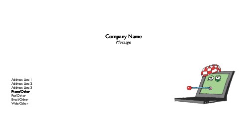 Virus Buster Full Colour Compliment Slips