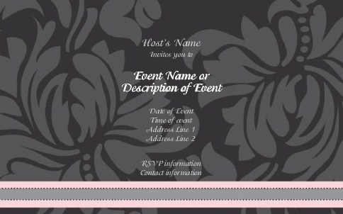 A Night Out Postcard Invitation-Oversized