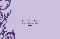 Flirty Purple Swirl Save the Date Magnets