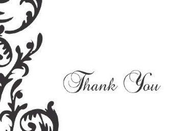 Flirty Swirl Wedding Thank You Cards