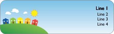 Rainbow Lane Return Address Labels