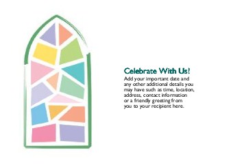 Baptismal Blessings Standard Sized Save the Date Postcards