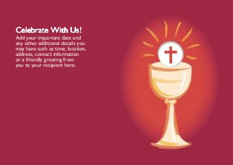 Blessed Communion Standard Sized Save the Date Postcards