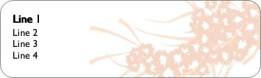 Blossoming Commitment Return Address Labels