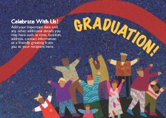 Graduation Cheer Standard Sized Save the Date Postcards