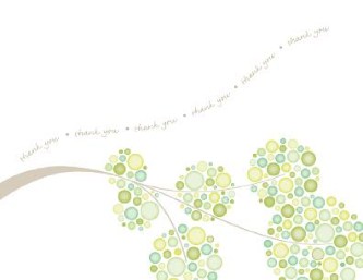 Nuptial's Bloom Wedding Thank You Cards