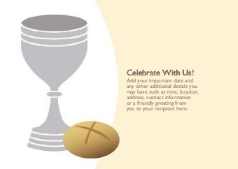 Blessed Bread and Wine Standard Sized Save the Date Postcards
