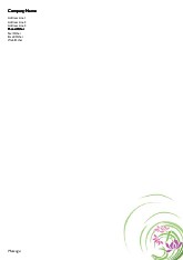 Asian Lilies A4 Letterhead