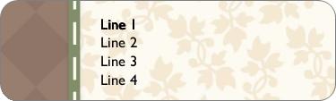 Earthtone Elegance Return Address Labels
