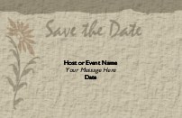 Natural Nuptials Save the Date Cards