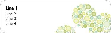 Nuptial's Bloom Return Address Labels