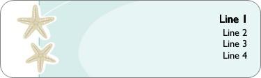 Seaside Romance Return Address Labels