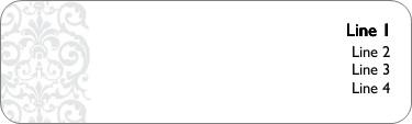 Silver Scrolls Return Address Labels