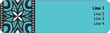 Stylish Brocade Return Address Labels
