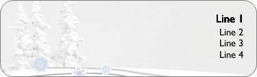 Winter Romance Return Address Labels