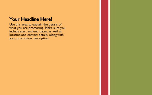 Autumn Fling Full Colour Oversized Postcards