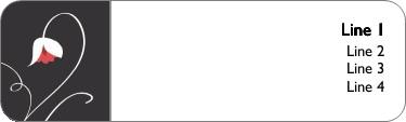 Deco Amour Return Address Labels