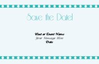 Delicate Dots Save the Date Cards