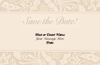 Elegantly Embellished Save the Date Cards