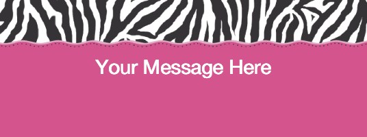 Funky Zebra Personalised Mugs - Wraparound Image