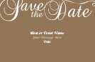 Milk Chocolate Flourish Save the Date Magnets