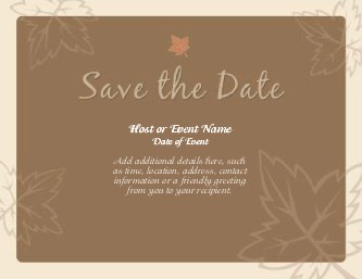 Autumn Bliss Large Save the Date Magnets