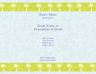 Bahama Bride Hen Night Invitations