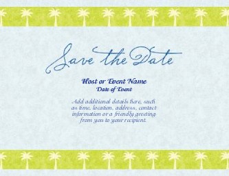 Bahama Bride Large Save the Date Magnets