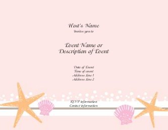 Beach Bride Hen Night Invitations