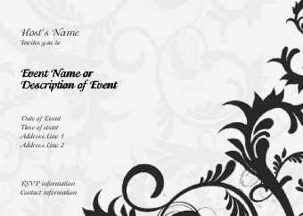 Bliss Sophisticate Postcard Invitation-Standard