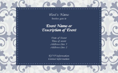 Charming Elegance Postcard Invitation-Oversized