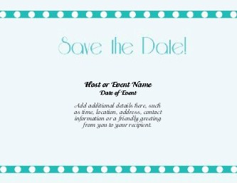 Delicate Dots Large Save the Date Magnets