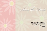Delicate Flowers Save the Date Cards