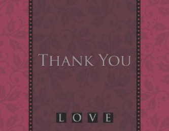 Elegant Inspiration Wedding Thank You Cards
