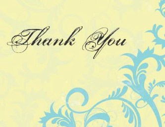 Elegant Etiquette Wedding Thank You Cards