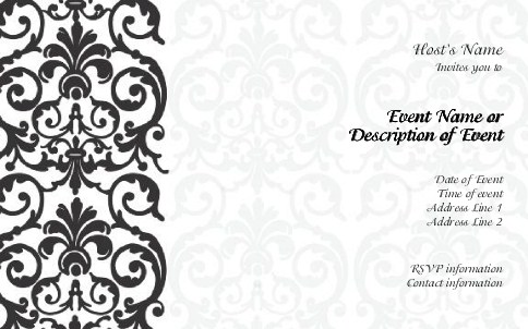 Elegant Lace Postcard Invitation-Oversized