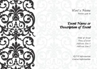 Elegant Lace Postcard Invitation-Standard