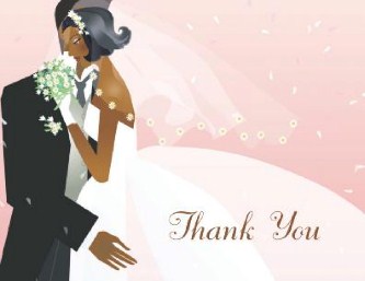 Forever's Embrace Wedding Thank You Cards
