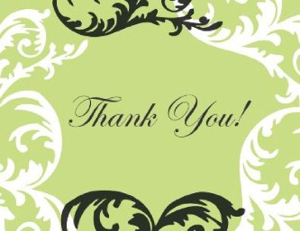 Garden Gate Wedding Thank You Cards