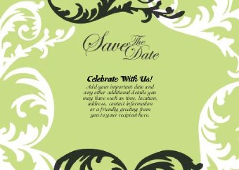 Garden Gate Standard Sized Save the Date Postcards