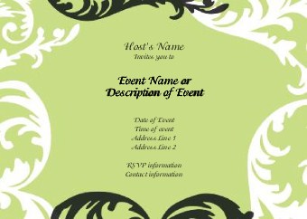 Garden Gate Postcard Invitation-Standard