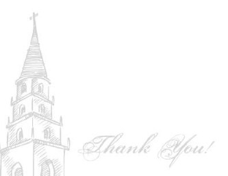 Going to the Chapel Wedding Thank You Cards