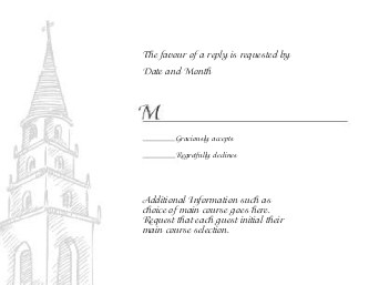 Going to the Chapel Reply Cards
