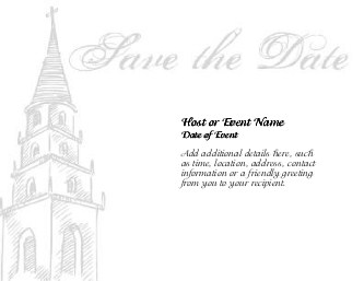 Going to the Chapel Large Save the Date Magnets