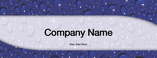Blue Water Drops Personalised Mugs - Wraparound Image